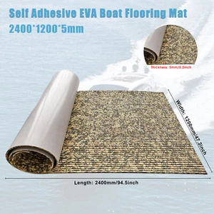 EVA Foam Boat Decking Sheet Mat Faux Teak Marine Yacht Flooring 94.5"x47.2" - Picture 1 of 8