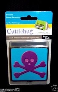 Cuttlebug Halloween Skull Embossing Die Provo Craft Beware # 37-1821 - Picture 1 of 3