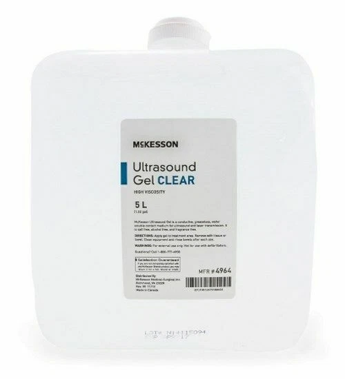 McKesson 4964 Ultrasound Gel and Laser Transmission Cubitainer