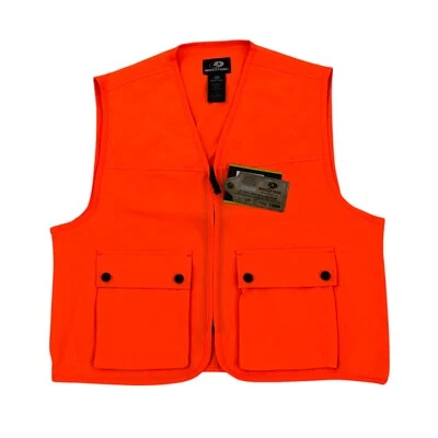 Mossy Oak Youth Size 2XL (18) Blaze Orange Hunting Vest Pockets High Visibility - Image 1 of 4