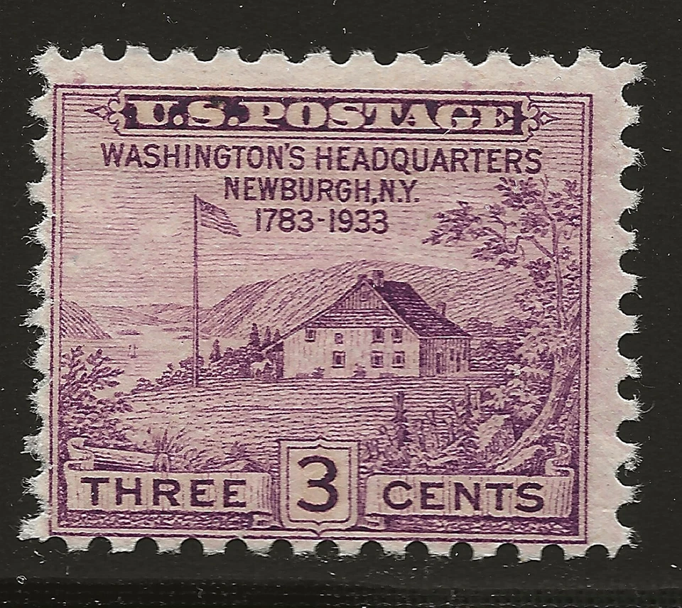 US Scott #727, Single 1933 Peace of 1783 3c FVF MNH - Image 1 of 1
