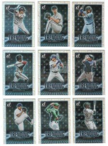 2021 Donruss Baseball TRENDING VECTOR Prizm Insert Set Robert Guerrero Lux Urias