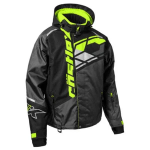 Castle X Code G4 Snowmobile Jacket - Hi-Vis/Charcoal/Black - Picture 1 of 8