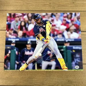 Ronald Acuna Autographed 11x14 Signed Mini Poster COA Hologram Atlanta Braves - Picture 1 of 5