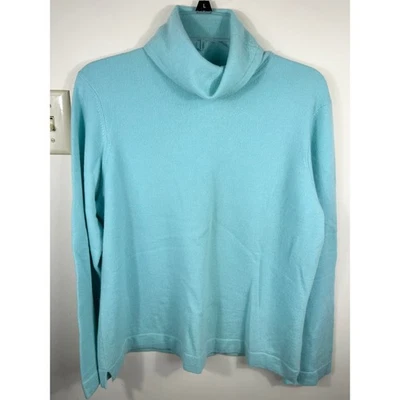 Suéter de cuello alto de cachemir azul para mujer XL de lujo manga larga JONES NEW YORK Foto 1 de 4