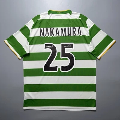 CELTIC NIKE 2009/2010 FOOTBALL HOME JERSEY #25 NAKAMURA SIZE “L” 287579-377 - Image 1 of 4
