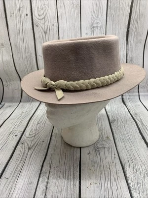 Goorin Brothers Outback 户外可碎帽子 尺寸 7 1/8 英寸 100% 羊毛 浅灰色 — 第 1/4 张图片