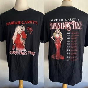 Camiseta MARIAH CAREY'S CHRISTMAS TIME (2024) Unisex Fechas de Gira EE. UU. Vacaciones Talla XL - Imagen 1 de 6