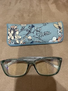 Vera Bradley Alessandra Sunlit Garden Salbei Lesebrille - 2,50 & Softcase - Neu ohne Etikett - Bild 1 von 8