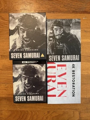 SEVEN SAMURAI 4K UHD/Blu-ray BFI Limited Edition UK Import NEW OOP Dolby Vision Foto 1 de 2