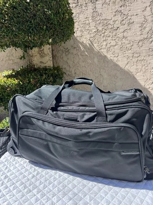 Briggs & Riley Baseline Black Ballistic X-Large 31” Rolling Duffle Suitcase Bag - Image 1 of 4