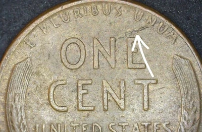 1947 D Lamination Obverse & Reverse Error Coin Lincoln Wheat Cent - Image 1 of 4