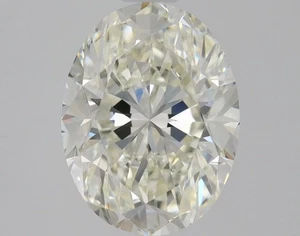 Oval Cut 1.49 CT Cert. AGI Natural Mined Diamond Loose J color VVS1 clarity - Picture 1 of 2