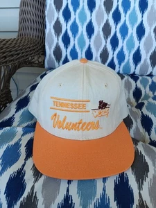 VTG Tennessee Volunteers Spellout Snapback Hat Made In USA Retro Logo  - Picture 1 of 5
