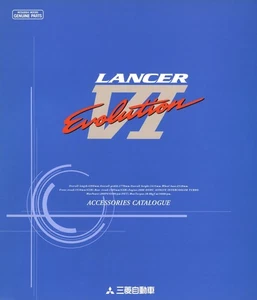 [Catalog] 1999 Mitsubishi Lancer Evolution VI 6 accessories brochure CP9A GSR RS - Picture 1 of 2