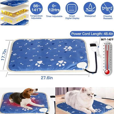 Электрический подогреватель для домашних животных подогреватель кровать коврик с подогревом одеяло для собаки кошки водонепроницаемое - Изображение 1 из 4