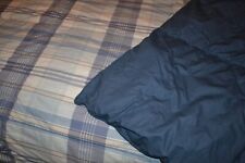 Ralph Lauren Sundeck Plaid Blue Tan Comforter Full/Queen Down Alternative 87x88