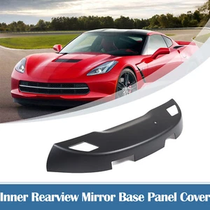 Matte Black Inner Rearview Mirror Base Panel Cover Trim For Corvette C7 2014-19 - Bild 1 von 14