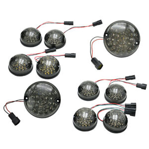 Fit For Land Rover Defender 90 110 Complete Smoked LED Light Lamp Upgrade Kit A1