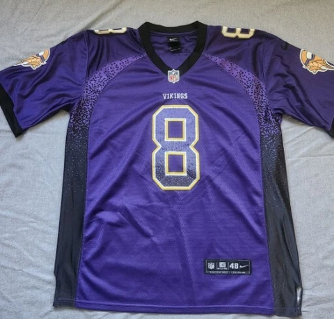 Minnesota Vikings Jersey Bradford Number 8 Size Xl/48 Cover