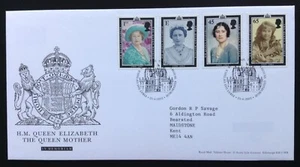 2002 Queen Mother Memoriam Set on Typed Address First Day Cover, Tallents House - Bild 1 von 2