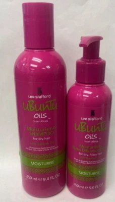 Champú e hidratante Lee Stafford Ubuntu Oils SmoothEEE *Paquete doble* Foto 1 de 2