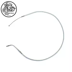HARLEY-DAVIDSON THROTTLE CABLE 0650-0410 DRAG SPECIALITIES 36” 5” THROW 45° BEND - Picture 1 of 5