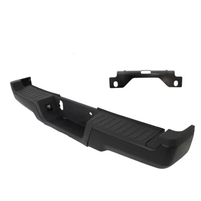 Parachoques trasero sin orificios de sensor para Ford F-250 F-350 Super Duty 2017-2022 negro Foto 1 de 4