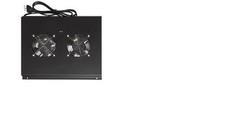 MODULO DI VENTILAZIONE DOPPIO PER ARMADI LINK RACK 19'' CON TERMOSTATO ARMADIO