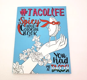 Papeterie Bleu Adult Spicy #Taco Life Coloring Book - Picture 1 of 5
