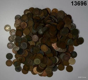 LOT OF 501 INDIAN HEAD CENTS 1862-1909 ENVIRON DAMAGE NET GRADES G-XF #13696 - Picture 1 of 6