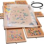 1500 Piece Rotating Wooden Jigsaw Puzzle Table - 6 Drawers, Puzzle Board with...