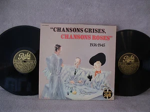 Chansons Grises, Chansons Roses 1936-1945, Pathe 2C 150 15698/9 M, 1980, 2 LPs - Picture 1 of 8