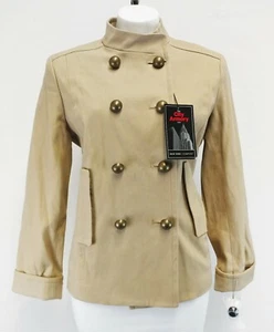 New New York and Company Women Military Coat, Size Medium, light brown, cotton - Picture 1 of 5