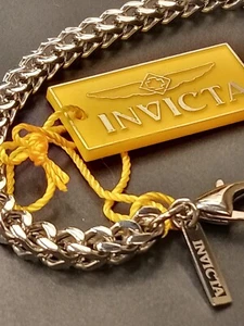 INVICTA 28879 SILVER STAINLESS STEEL MEN'S ELEMENT 240MM BRACELET - Picture 1 of 8