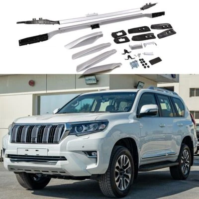 Riel de techo de 2 piezas para portaequipajes Toyota Land Cruiser Prado J150 2010-2023 Foto 1 de 4