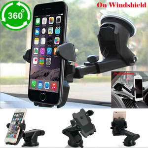 Universal Auto Windschutzscheibe Auto Lock Handy Halterung Halter Fr iPhone 11 8 7 6Plus - Bild 1 von 11