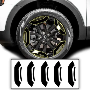 Fits 2023+ Kia Telluride Wheel Rim Chrome Delete Blackout Vinyl Decal Film - Picture 1 of 6