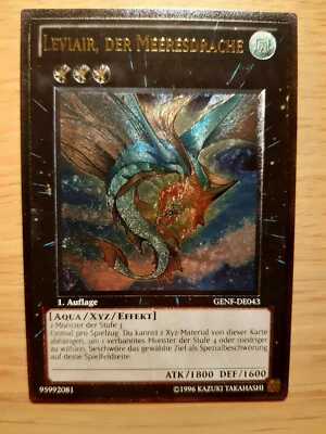 Yu Gi Oh Leviair der Meeresdrache, ULTIMATE RARE, GENF-DE043, Near-Mint - Bild 1 von 4