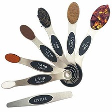 Home Metal Magnetic Measuring Spoons Set with Double Sided