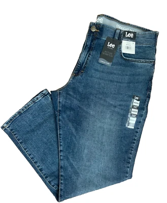 Lee Men's Straight Tapered Denim Jeans size 40X30 color Stream - Image 1 of 4