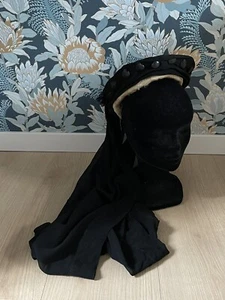 Ancien Chapeau De Deuil - Voile Noir - 1900 - Bild 1 von 4