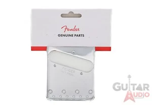 Genuine Fender Vintage Telecaster/Tele 3-Saddle Bridge Plate - CHROME - Picture 1 of 2