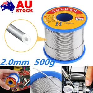 2.0mm Tin Lead Solder Wire Rosin Core Soldering 500g Iron Wire Reel 2.0% Flux - Picture 1 of 12