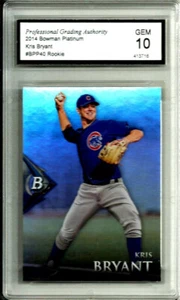 Kris Bryant 2014 Bowman Platinum # BPP40 *Rookie* PGA Gem Mint 10 - Picture 1 of 3