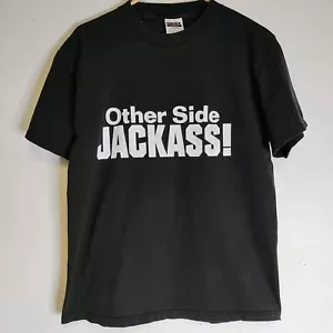 VTG 90s WWF Stone Cold Steve Austin Other Side Jackass 1997 Large Double Sided - Picture 1 of 8