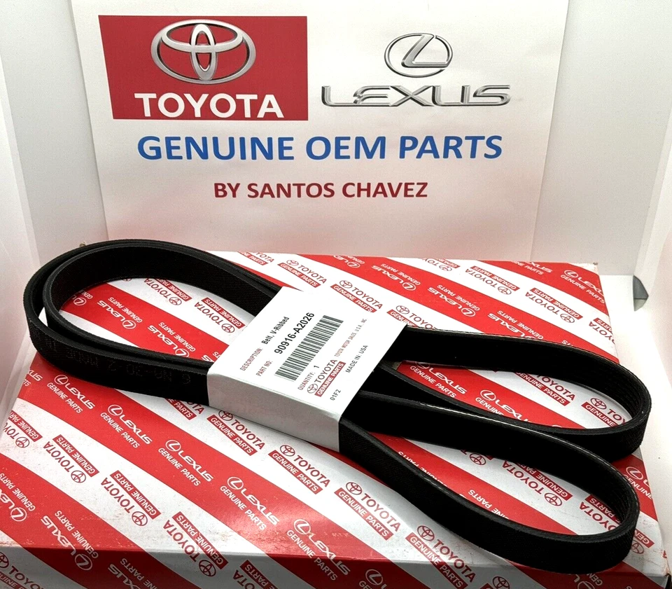 Genuine OEM Serpentine Belt for Toyota 90916A2026