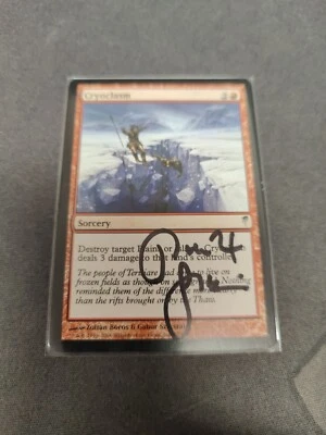 1x Signed Cryoclasm Magic The Gathering Uncommon - Image 1 of 2