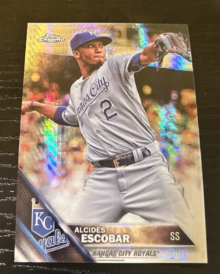 2016 Topps Chrome Alcides Escobar Prism Refractor - Image 1 of 2