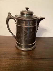 Rare Antique Artifact: Forbes Silver Co. Quadruple 450,Bath Toilet Pitcher Jug - Picture 1 of 10